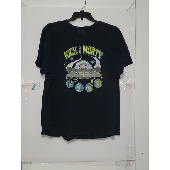 A Rick And Morty Men's T-Shirt Cartoon Network Graphic Print Spaceship XXL - Picture 1 of 10